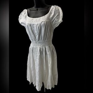 H&M White Country Dress